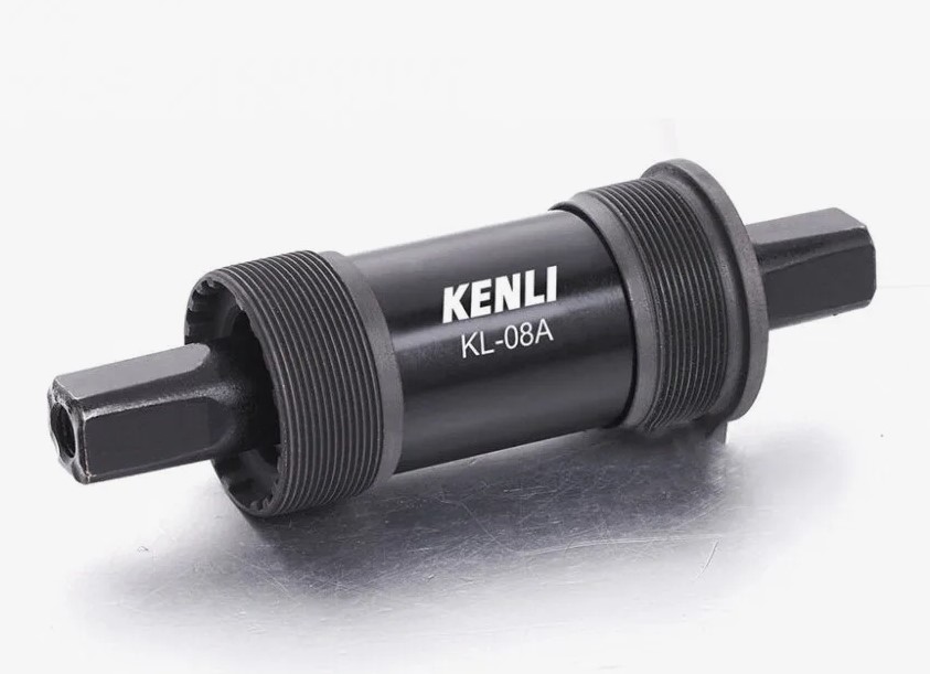 Каретка резьба BC 1,37x24T L/R, пром. подшипники, 68*116 мм, сталь, KL-08A-68/116-B, Kenli