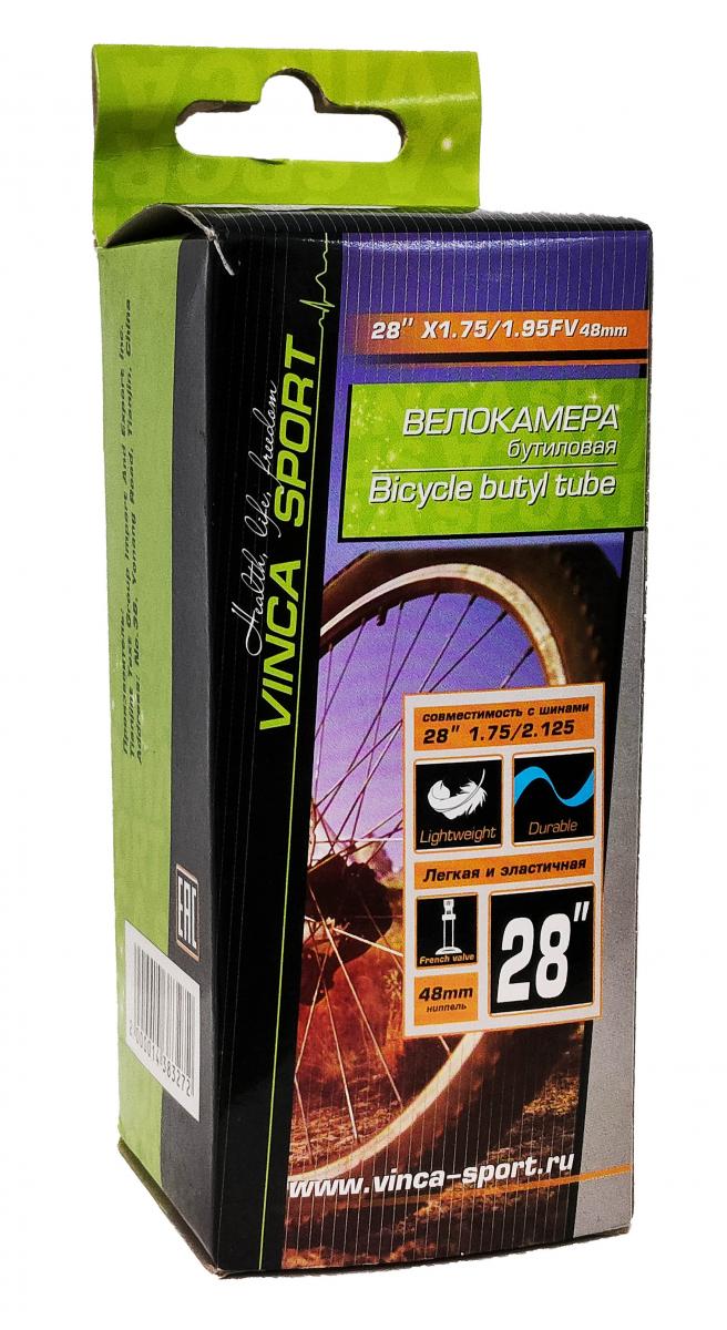 Велокамера 28х1.75/1.95 F/V 48мм Vinca Sport