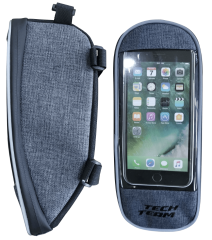 Сумка велосипедная на раму с карманом для смартфона 26-10,5-10,5(85206)