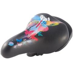 Седло велосипедное детское с ручкой 243*150mm  HF-AZ-1463-3