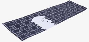 Шкурка для трюкового самоката, 170x610мм, Koteika, TT