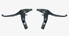 Ручки тормозные (Л+П), алюм.корпус и рычаг, под 3 пальца,Logan 325 AE Black