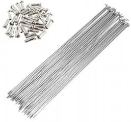 Спицы 14Gх251мм стальных с ниппелями,  SP251 (10шт)