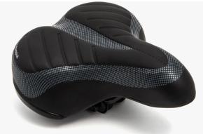 Седло велосипедное, комфорт, 205х210мм с катафотом
