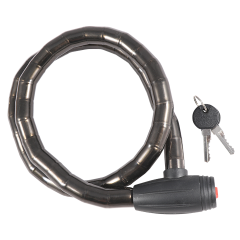 Велозамок тросовый, 18х1000мм, ключ, GK201.113, TT