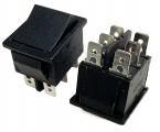Переключатель черный без подстветки KCD2 ON-OFF (6A/250VAC) 6P