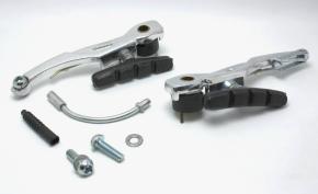 Комплект ободных тормозов (передний и задний), рычаг 110мм, колодки 60мм, VVB 15, Vinca Sport