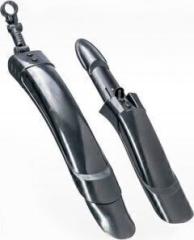 Крылья велосипедные (комплект), пластиковые, 24-26, 007 чер.широкие S-VLN-30