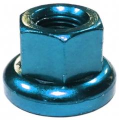 Гайка M-FXS для оси Fix Gear, закалённая сталь, M9X1.0, L:14.6мм, синяя