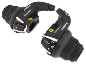 Шифтеры (grip-shift), комплект 3х7 скоростей, левый+правый, SL-RL-RS35 Shimano