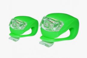 Н-р силикон фонарей передн и задний, зел/красн. JY-267-2B
