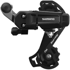 Переключатель задний 6/7 скоростей, Shimano Tourney TY200 GS черный ARDTY200GSLBRHR (под болт/петух)
