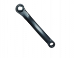 Шатун левый, 165мм, под квадрат, черный, BB
