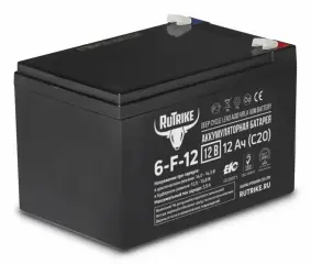 Аккумулятор для электротранспорта, 12V12Ah, C20 (6-F-12), RuTrike