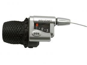 Шифтер (grip-shift), на 3 скорости, левый, Microshift DDS