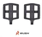 Педали велосипедные BMX (пластик), ось 1/2, Rush Hour